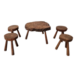 Freeform walnut set 1960