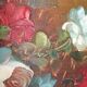 Tableau nature morte bouquet de fleurs dans un vase .
