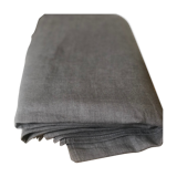 Anthracite gray washed linen tablecloth