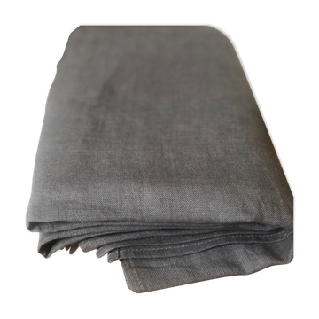 Nappe en lin lavé gris anthracite