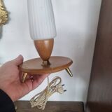 Old vintage tripod lamp with compass base
