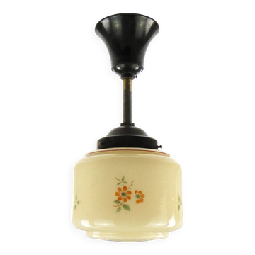 Art Deco ceiling lamp, double-layered glass, Germany, 1930s