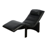 Fauteuil lounge réglable en cuir italien