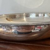 Shallow dish / vegetable dish Christofle Gallia – model Pearls, silver-plated metal