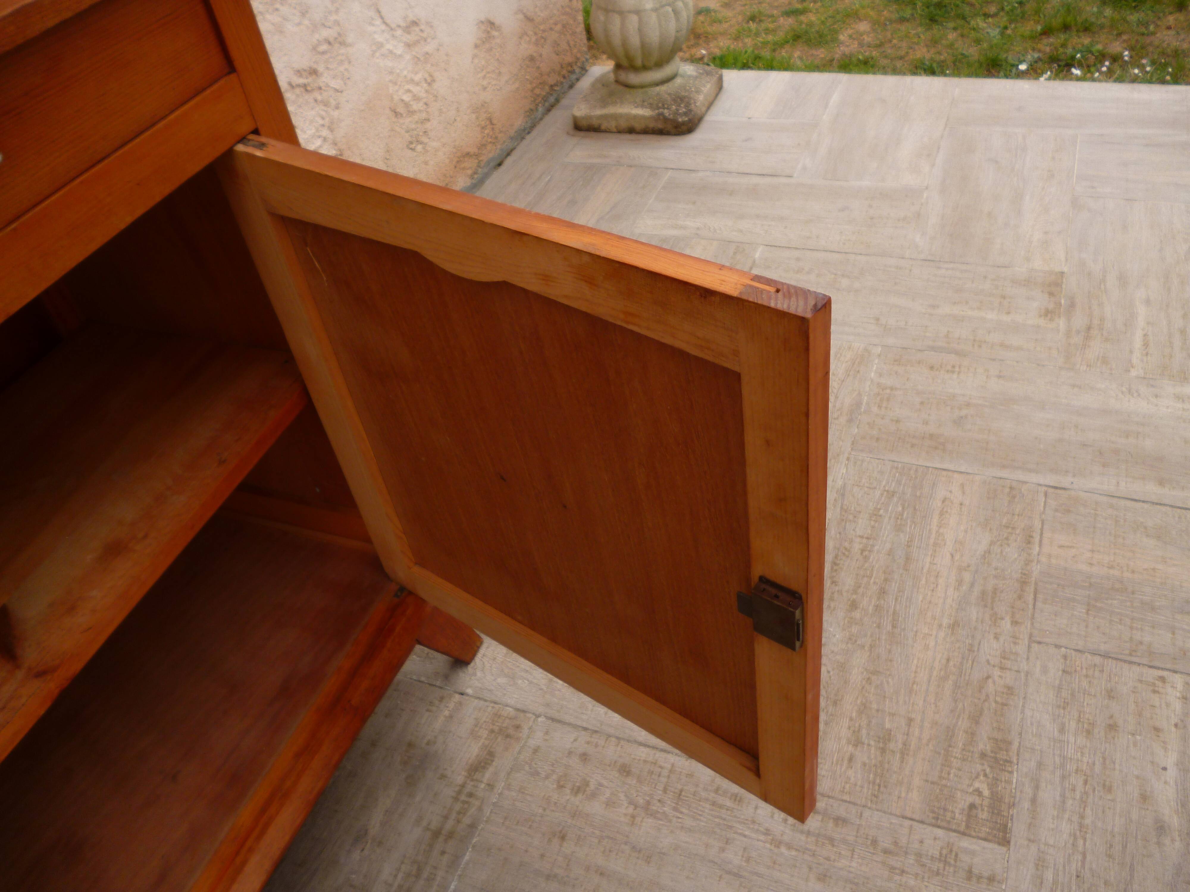 Vintage buffet feet compass two drawers