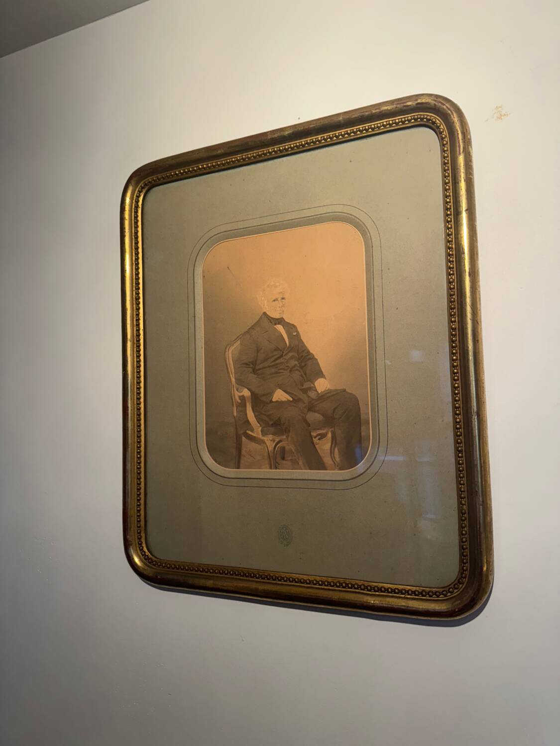 Old photograph, signed, circa 1860