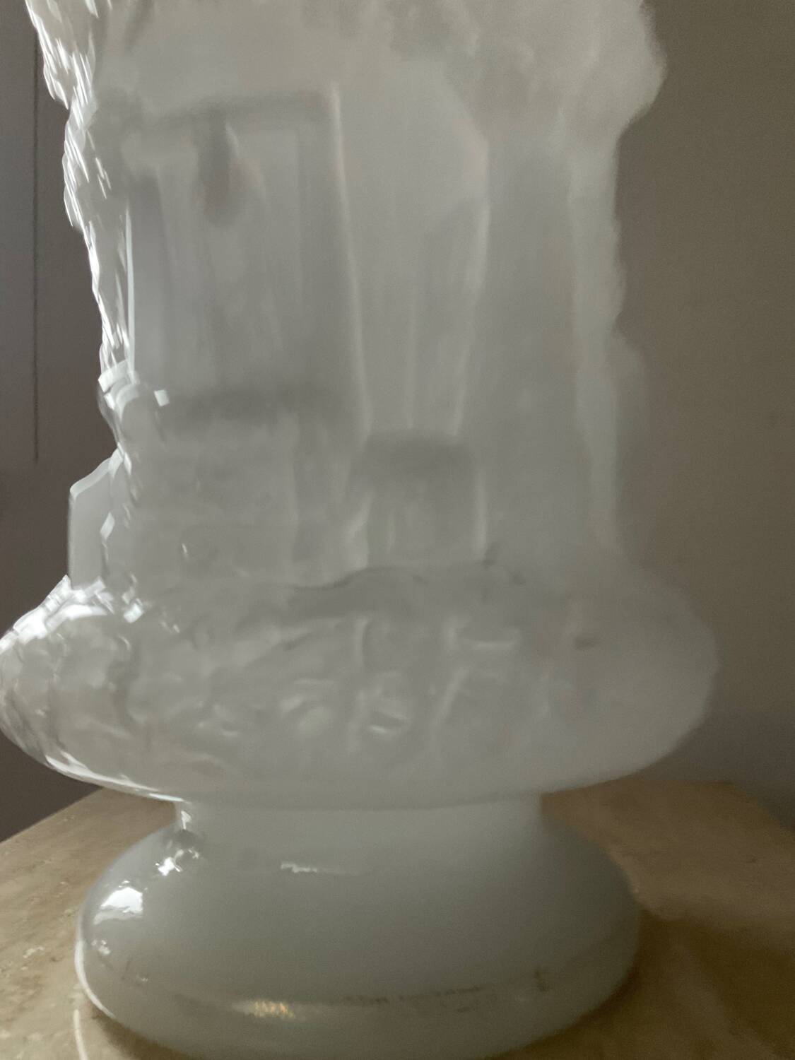 Large Art Deco opaline vase
