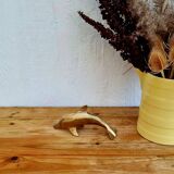 Vintage brass dolphin