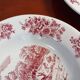 Set of 4 deep plates, Gien earthenware.