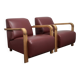 Pair of Hemingway lounge chairs by Hugo de Ruiter, Netherlands, 1990s