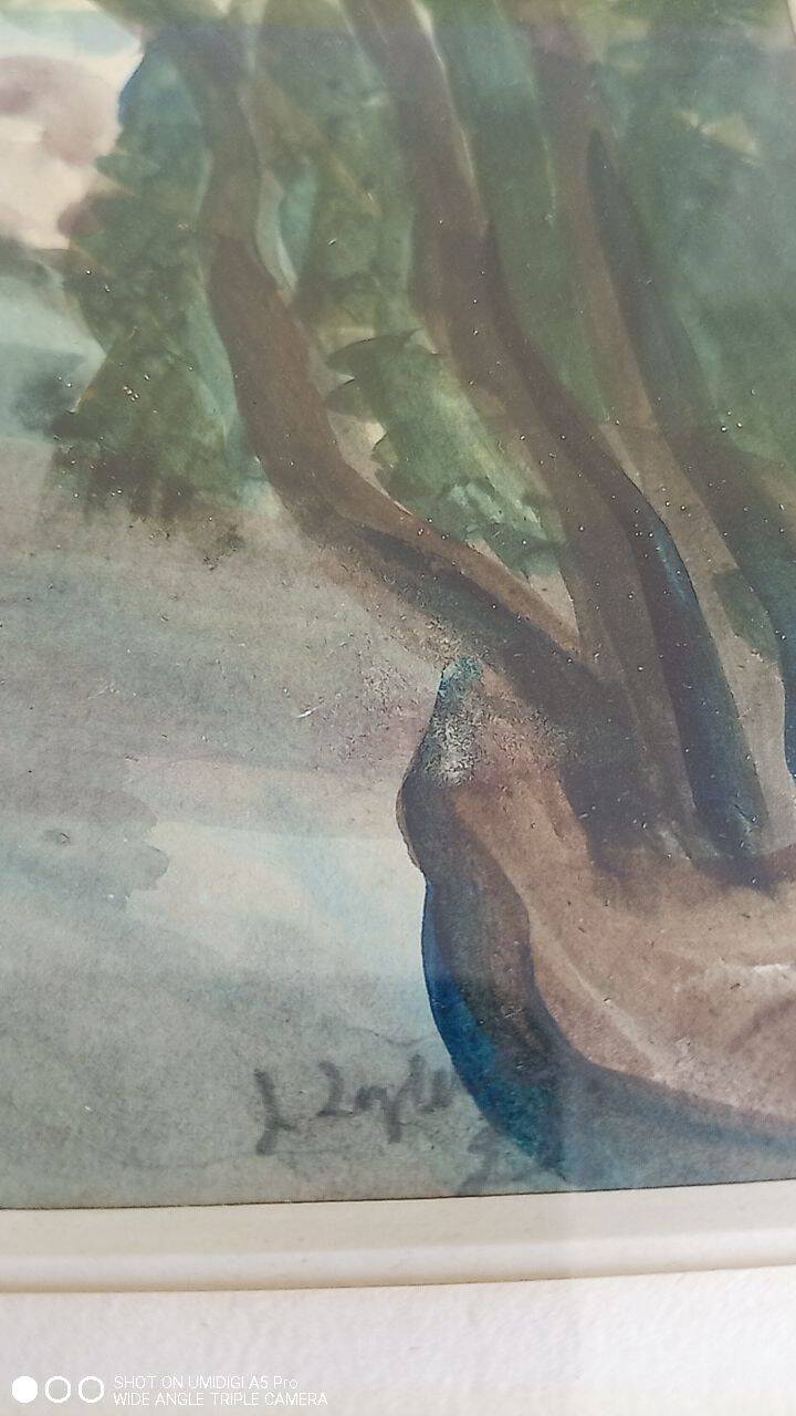 Jacques laplace (1890-1955) watercolor - 21 x 29 cm - signed and dated 1921