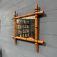 Antique faux bamboo mirror from France