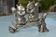 Silver-plated salt and pepper shakers "squirrel"