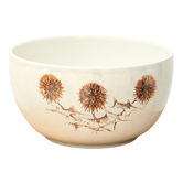 Sarreguemines Les Chardons salad bowl, 1970s