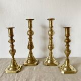 Old brass candlesticks England