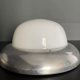 Pair of vintage chrome and opaline wall lamps, Gal Paris 1940