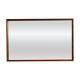 Vintage rectangular teak framed mirror