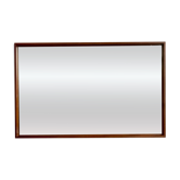 Miroir vintage rectangulaire en teck 48x76cm