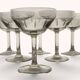 6 coupes à champagne Art déco
