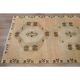 Tapis couloir en laine et coton fait main Oushak turc des années 1970, 137x404.