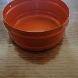 Vintage orange rotating ashtray