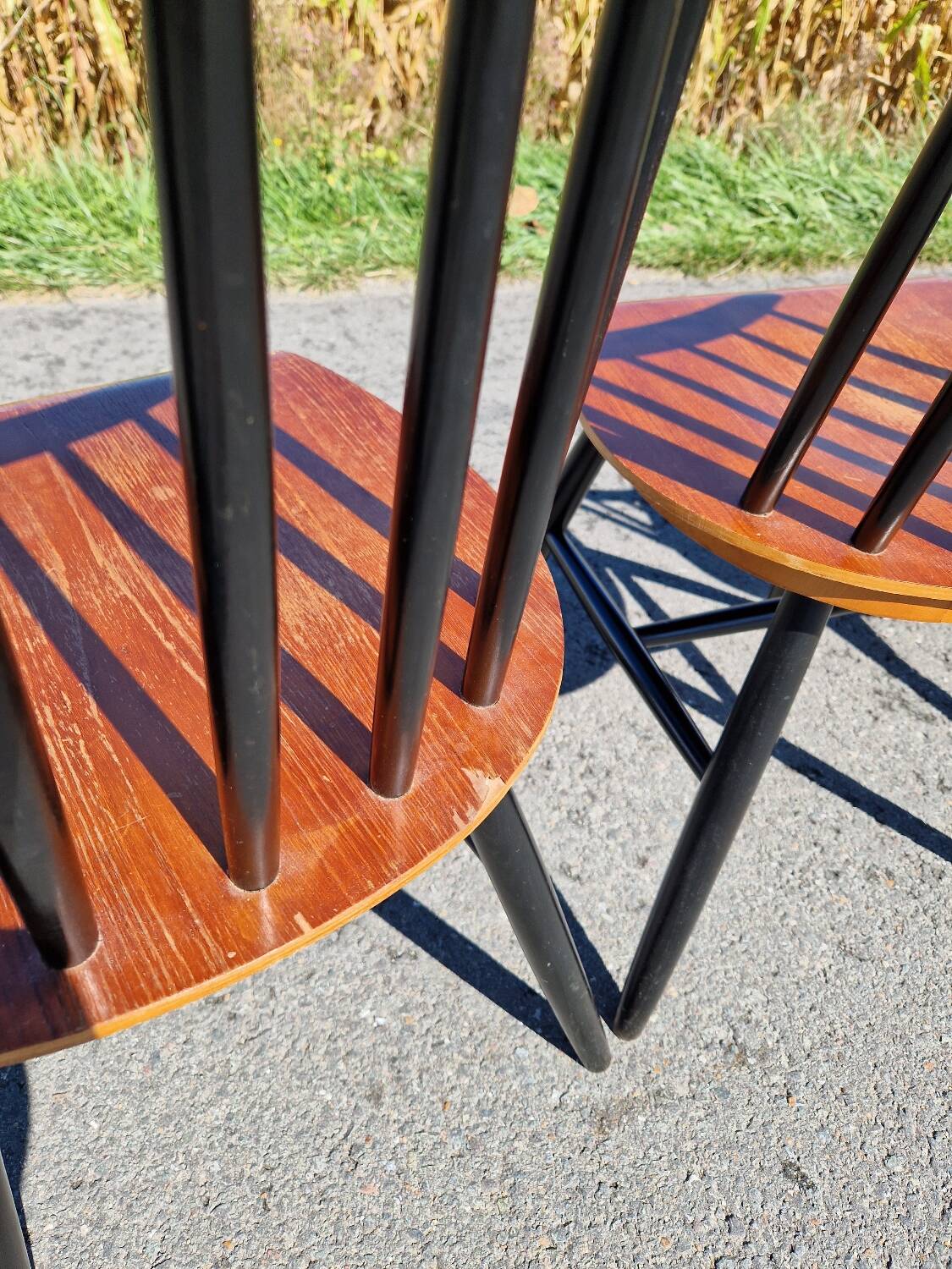 Set of 4 vintage fanett tapiovaara chairs