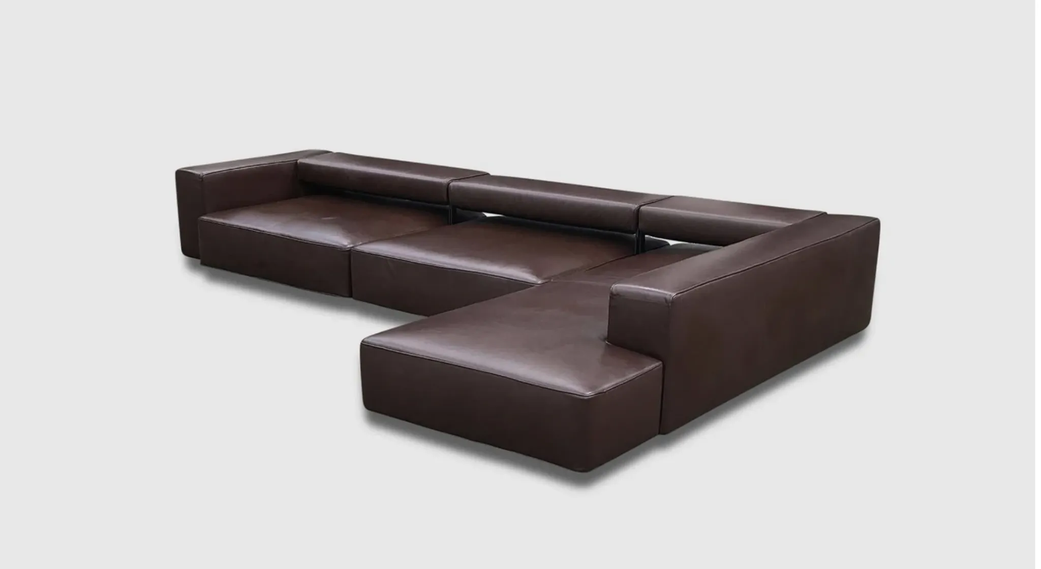 Modular leather sofa Andy Landscape by Paolo Piva for B&B Italia 2013