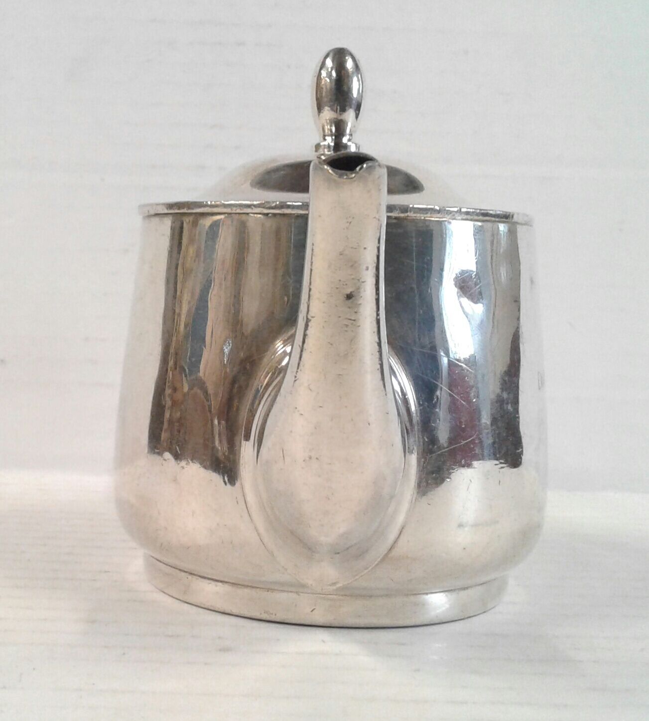 Vintage silver metala hotel teapot Diana Milano