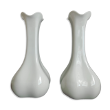 Pair of large white vases