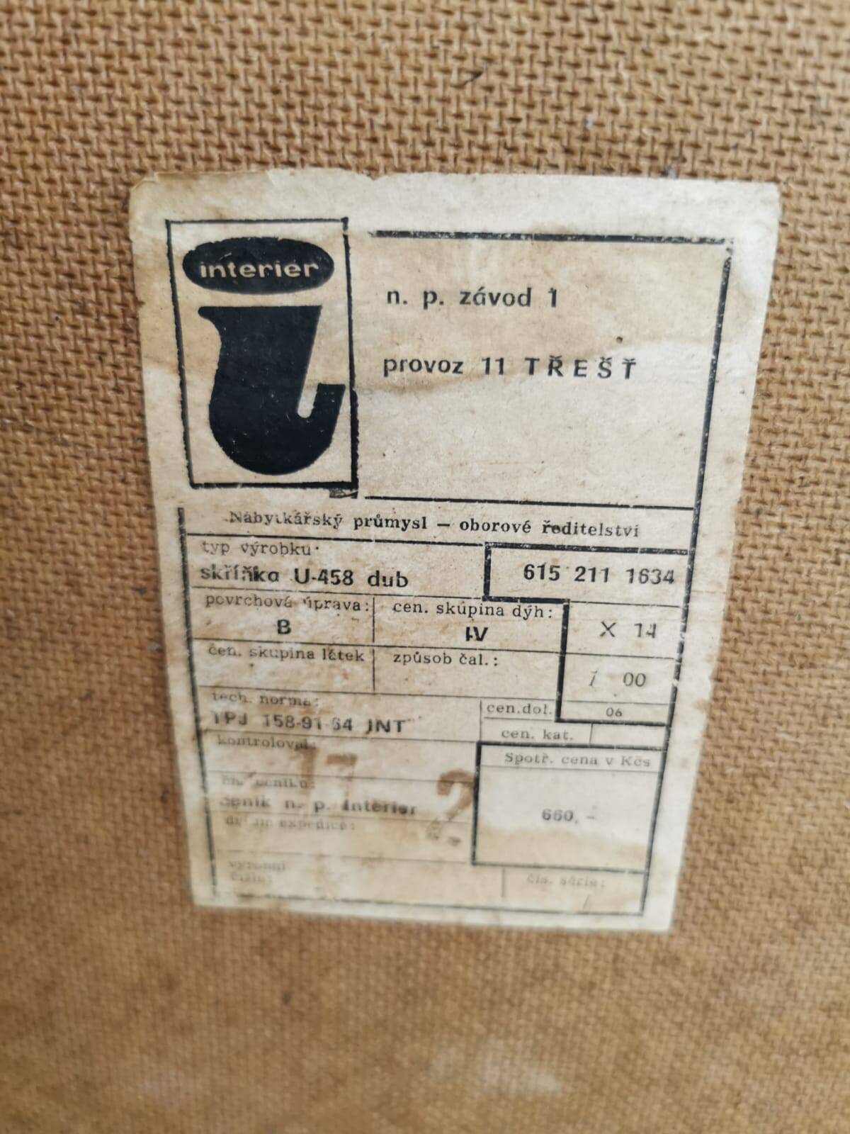 Sideboard by Jiri Jiroutek for Interior Prague, 1960s