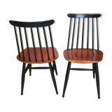 Two-tone Scandinavian chairs 50s, 60s