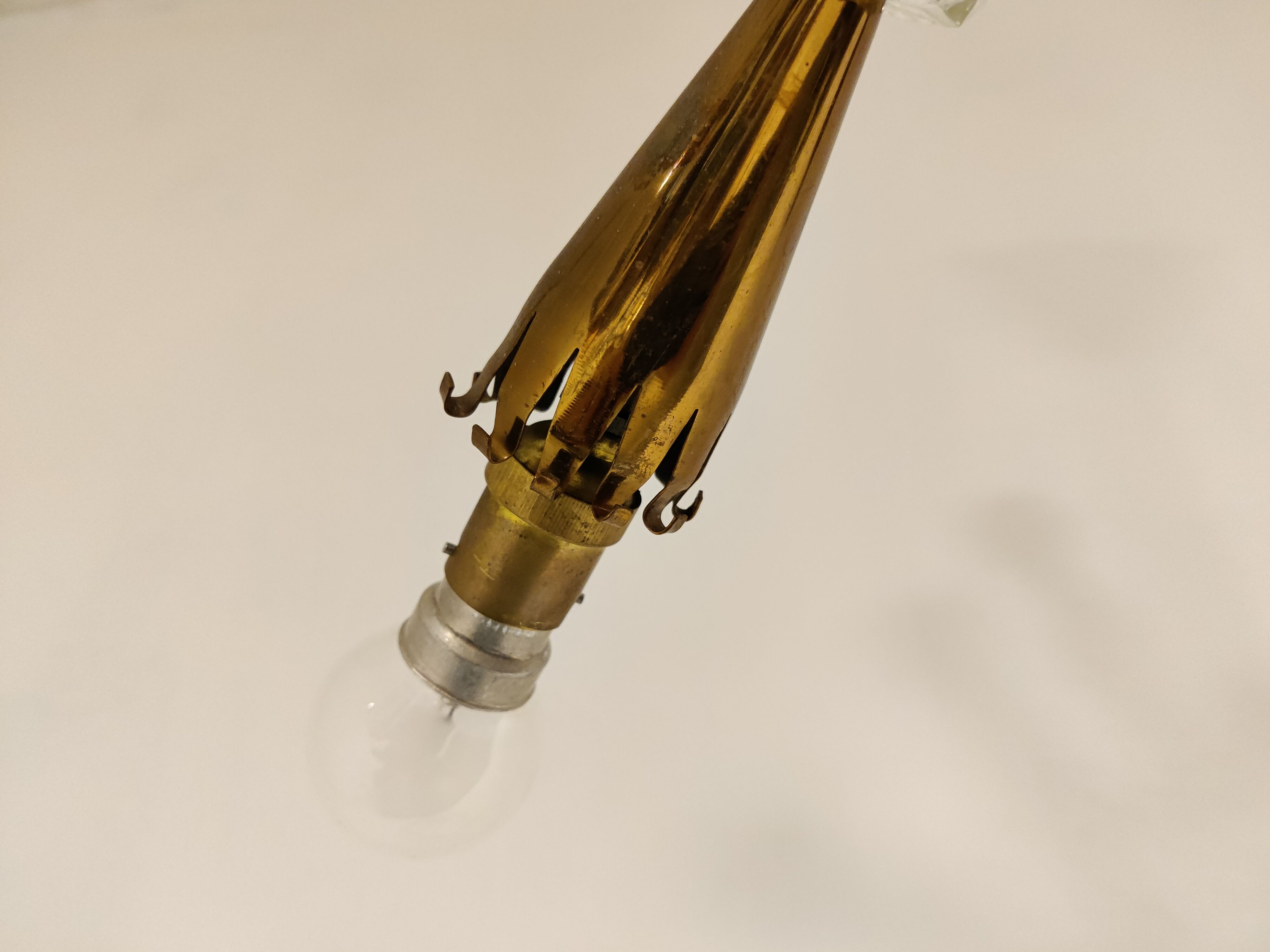 Mid century copper chandelier, 1950s