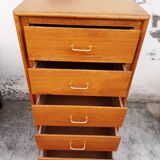 Vintage chiffonnier year 50 in light oak