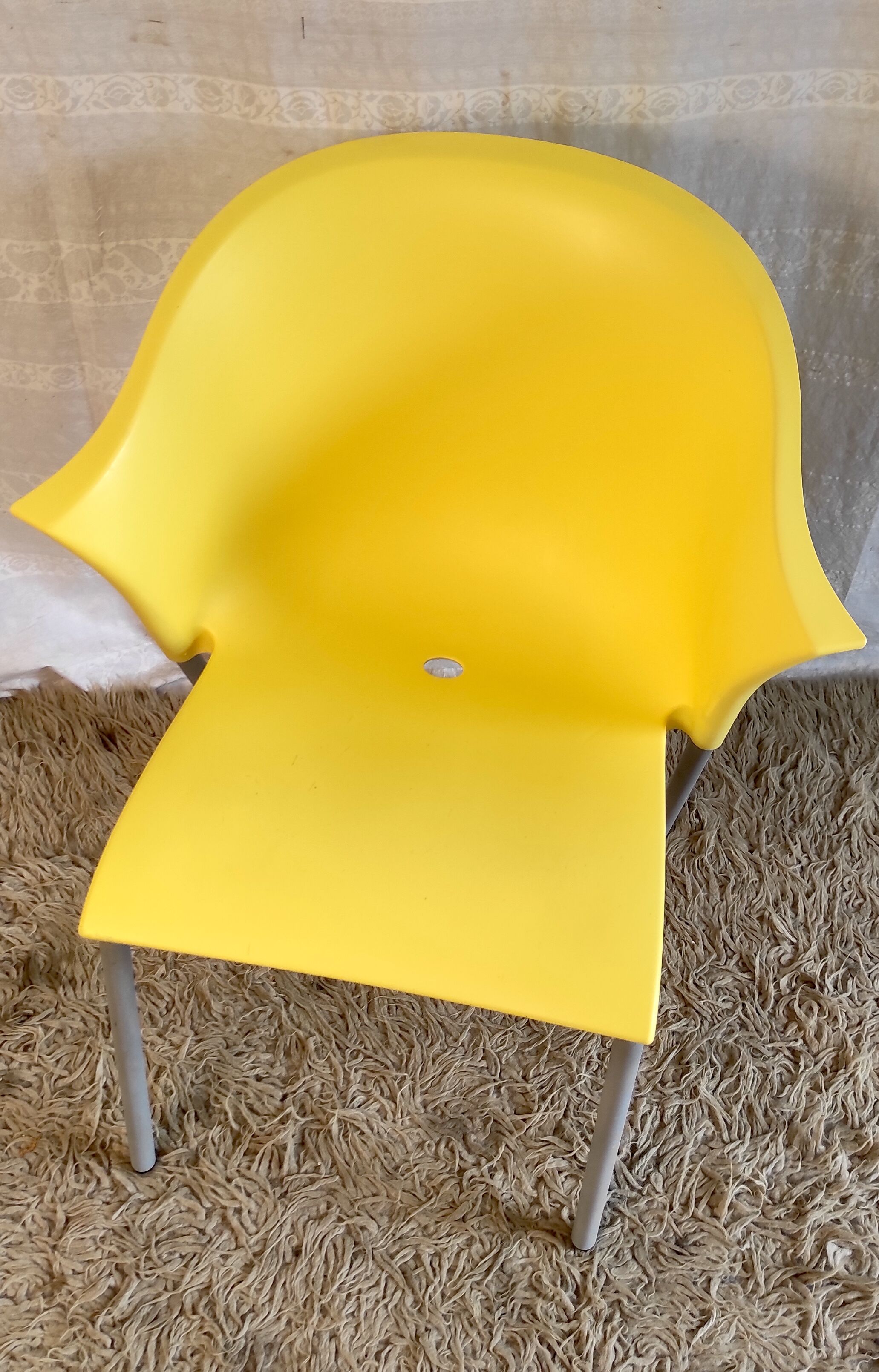 Yellow chair "blablabla" by Marc Maran for Parri A.&CO, end XXth