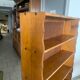 Vintage brutalist oak bookcase