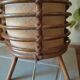 Cylindrical rattan lamp by Louis Sognot