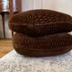 Vintage velvet pouf by Jacques Charpentier for Maison Jansen, 1970
