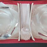 Saliere and pepper in Baccarat crystal with its box
