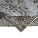 Handmade unique anatolian 1980s 164 cm x 286 cm grey carpet