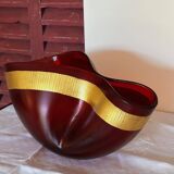 Sublime cup signed salviati murano, vintage model "pizzicati" 36 cm