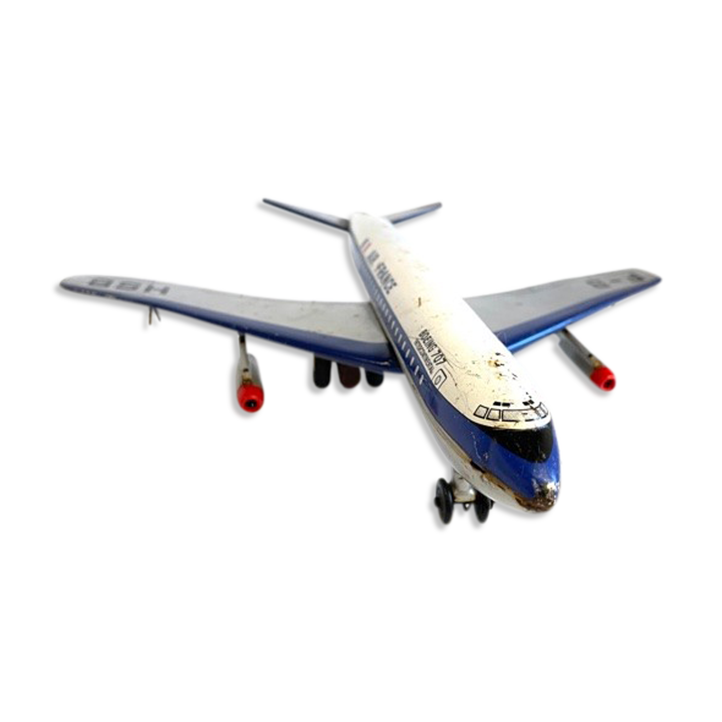 Metal plane toy boeing 707 air france vintage Selency