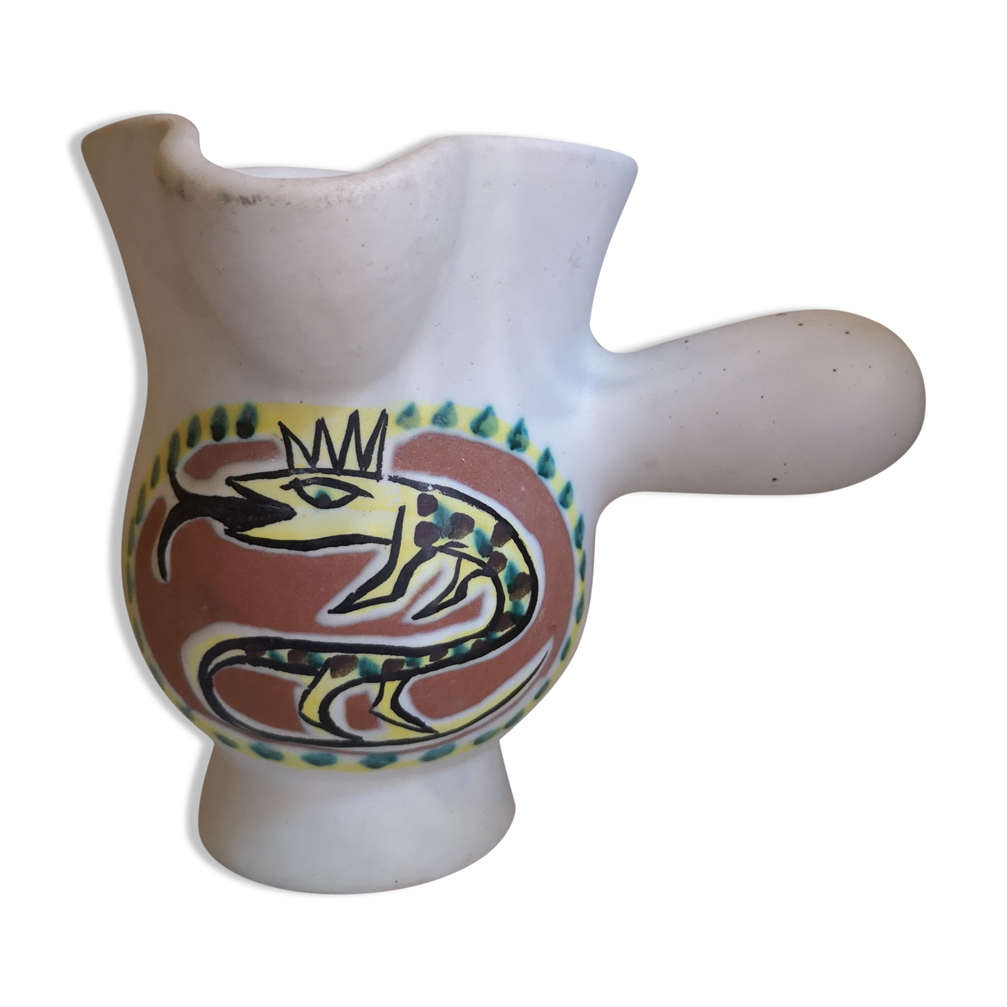 Ceramic pitcher from the 1950s by Capron