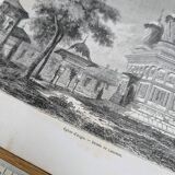 Curtea de Argeș, Romania. Printed illustration from 1866.
