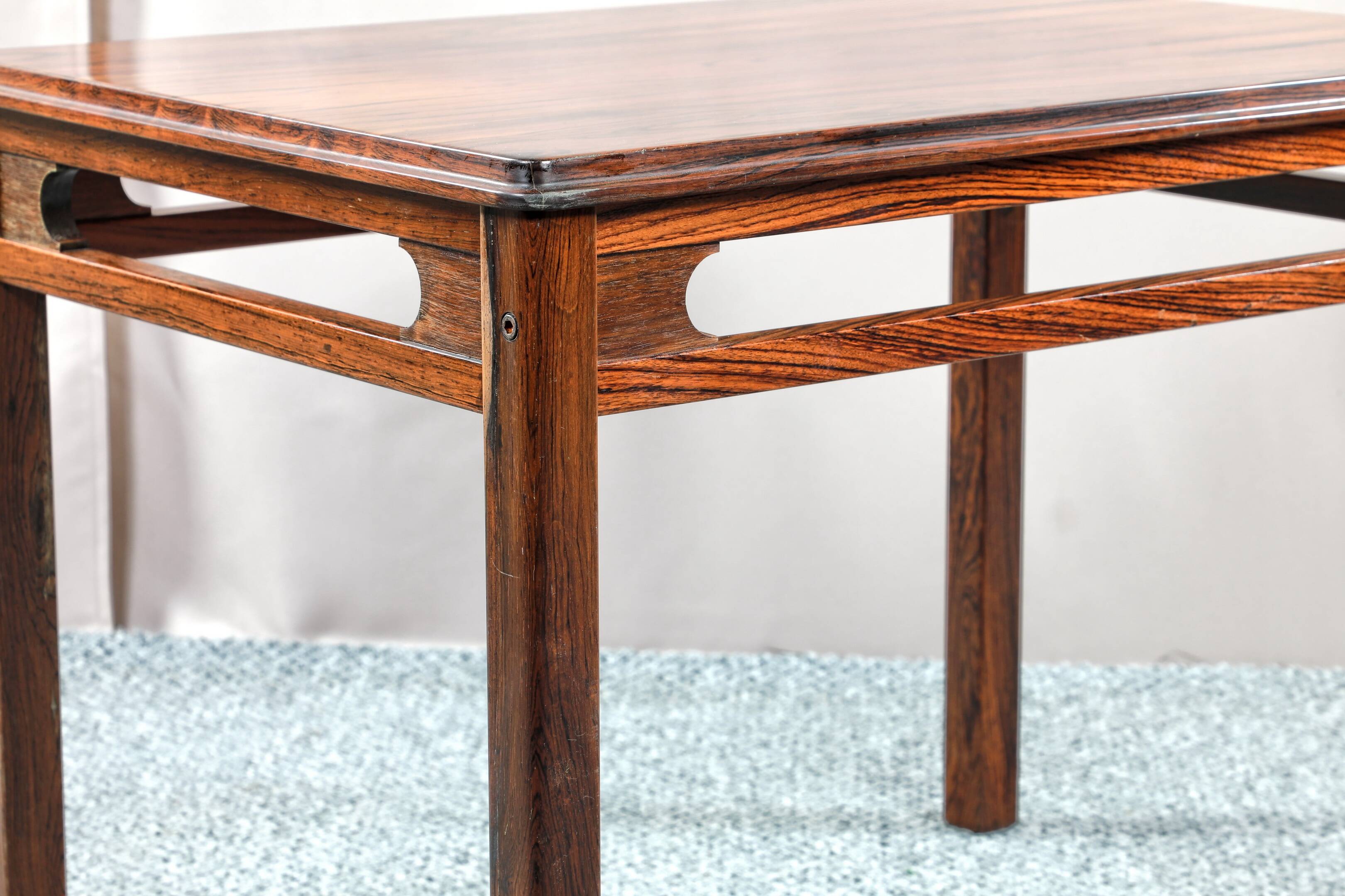 Norwegian rosewood coffee table Rasmus Solberg 1960s