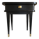 Vintage black and brass bedside table - 1950s style