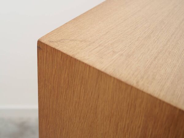 Bibliothèque en frêne, design danois, années 70, production : Børge Mogensen