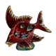 Lampe poisson barbotine Vallauris XXL