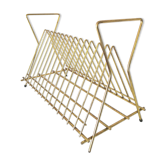 Vinyl holder gold steel 60s
