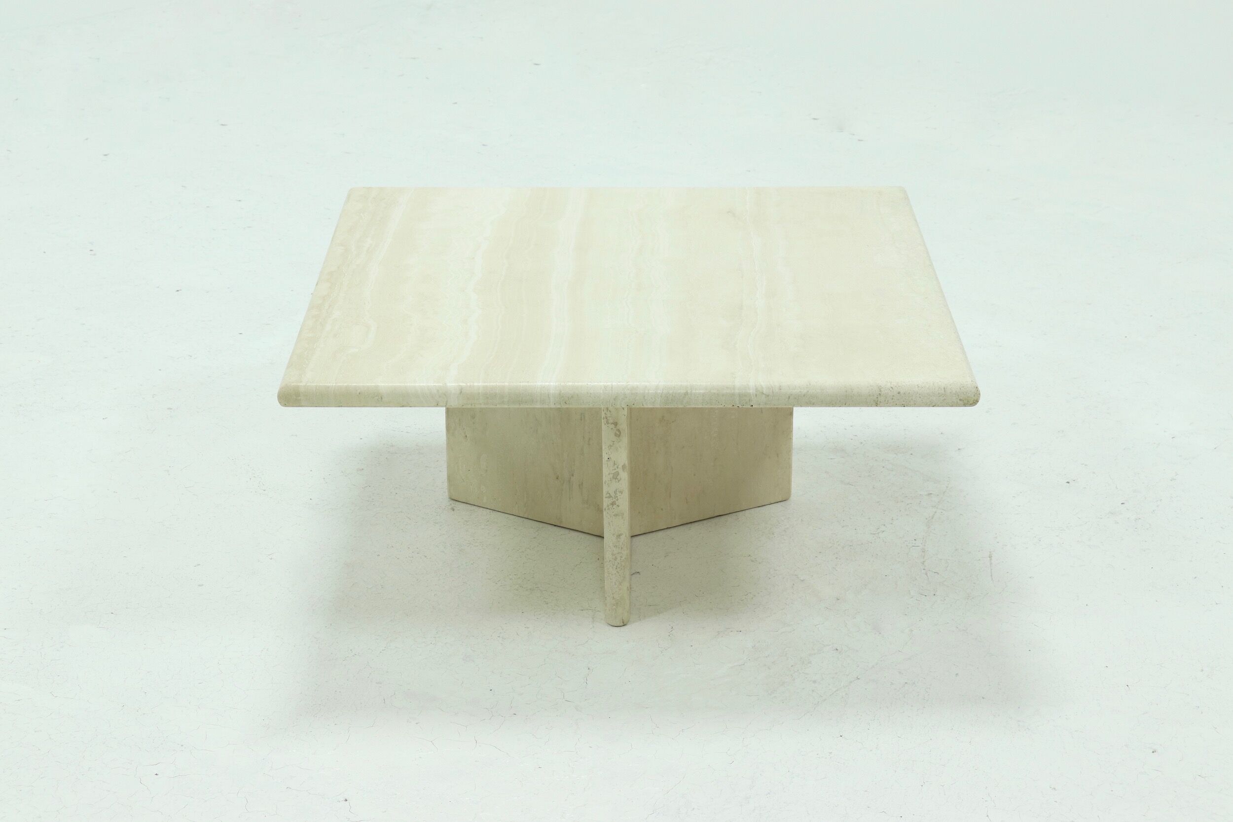 Italian modern travertine coffee table 1970
