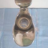 Decanter in pewter and crystal